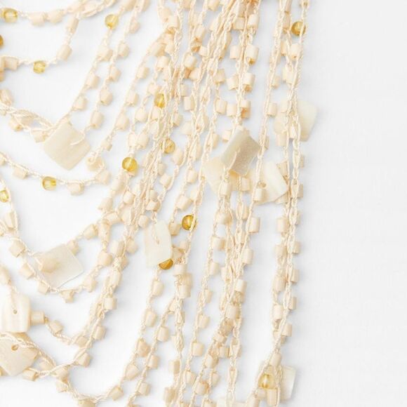 NWTโZARA BEADED SHELLโNECKLACE - Picture 5 of 8